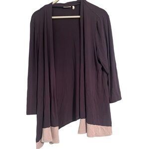 LOGO layers xl purple plum cardigan